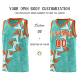 Custom Bright Green Boomerang Pattern Sets Basketball Jersey