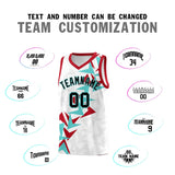 Custom White Boomerang Pattern Sets Basketball Jersey