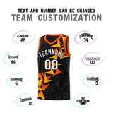 Custom Black Boomerang Pattern Sets Basketball Jersey