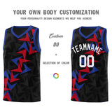 Custom Black Boomerang Pattern Sets Basketball Jersey