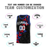 Custom Black Boomerang Pattern Sets Basketball Jersey