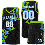 Custom Black Boomerang Pattern Sets Basketball Jersey