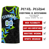 Custom Black Boomerang Pattern Sets Basketball Jersey