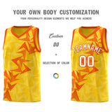Custom Gold Boomerang Pattern Sets Basketball Jersey