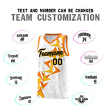 Custom White Boomerang Pattern Sets Basketball Jersey