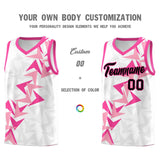 Custom White Boomerang Pattern Sets Basketball Jersey