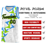 Custom White Boomerang Pattern Sets Basketball Jersey