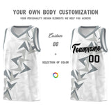 Custom White Boomerang Pattern Sets Basketball Jersey