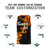Custom Black Boomerang Pattern Sets Basketball Jersey