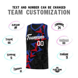 Custom Black Boomerang Pattern Sets Basketball Jersey