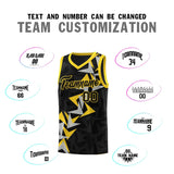 Custom Black Boomerang Pattern Sets Basketball Jersey