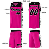 Custom Red Side Pattern Sports Uniform Basketball Jersey