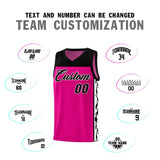 Custom Red Side Pattern Sports Uniform Basketball Jersey