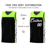 Custom Black Side Pattern Sports Uniform Basketball Jersey