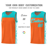 Custom Orange Side Pattern Sports Uniform Basketball Jersey