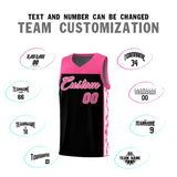 Custom Black Side Pattern Sports Uniform Basketball Jersey