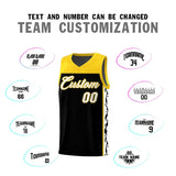 Custom Black Side Pattern Sports Uniform Basketball Jersey