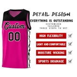 Custom Red Side Pattern Sports Uniform Basketball Jersey