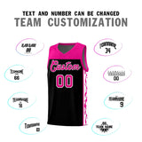 Custom Black Side Pattern Sports Uniform Basketball Jersey