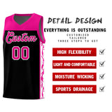 Custom Black Side Pattern Sports Uniform Basketball Jersey