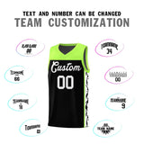Custom Black Side Pattern Sports Uniform Basketball Jersey