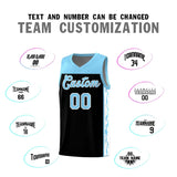 Custom Black Side Pattern Sports Uniform Basketball Jersey