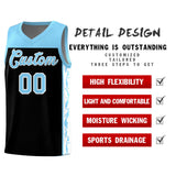 Custom Black Side Pattern Sports Uniform Basketball Jersey