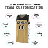 Custom Light Brown Side Pattern Sports Uniform Basketball Jersey