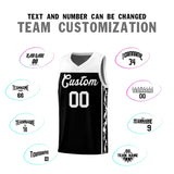Custom Black Side Pattern Sports Uniform Basketball Jersey