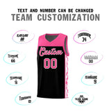 Custom Black Side Pattern Sports Uniform Basketball Jersey