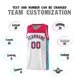 Custom White Side Pattern Sports Uniform Basketball Jersey