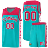 Custom Bright Green Side Pattern Sports Uniform Basketball Jersey