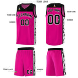 Custom Red Side Pattern Sports Uniform Basketball Jersey