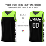 Custom Black Side Pattern Sports Uniform Basketball Jersey