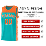 Custom Bright Green Side Pattern Sports Uniform Basketball Jersey