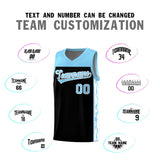 Custom Black Side Pattern Sports Uniform Basketball Jersey