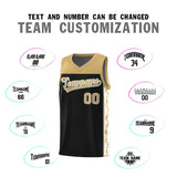 Custom Black Side Pattern Sports Uniform Basketball Jersey