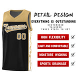 Custom Black Side Pattern Sports Uniform Basketball Jersey