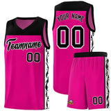 Custom Red Side Pattern Sports Uniform Basketball Jersey