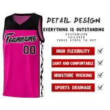 Custom Red Side Pattern Sports Uniform Basketball Jersey
