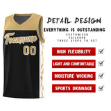 Custom Black Side Pattern Sports Uniform Basketball Jersey