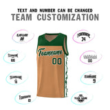 Custom Light Brown Side Pattern Sports Uniform Basketball Jersey
