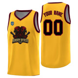 VVHL Yellow S7-Angry-Byrds-1 Tops Basketball Jersey