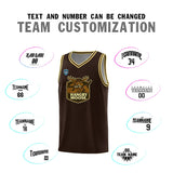VVHL Brown S7-HANGRY-MOOSE-1 Tops Basketball Jersey