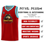 VVHL Red S7-Himmytown-huskies Tops Basketball Jersey