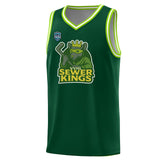 VVHL Green S7-Sewer-Kings-1 Tops Basketball Jersey