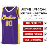 Custom Stitched Team Logo and Number Side Two-Tone Classic Sports Uniform Basketball Jersey For Adult