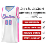 Custom Side Two-Tone Classic Sports Uniform Basketball Jersey Stitched Text Logo Number For Adult
