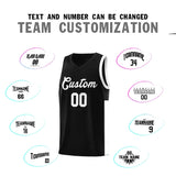 Custom Side Two-Tone Classic Sports Uniform Basketball Jersey Stitched Text Logo Number For All Ages