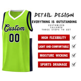 Custom Side Two-Tone Classic Sports Uniform Basketball Jersey Stitched Text Logo Number For Adult